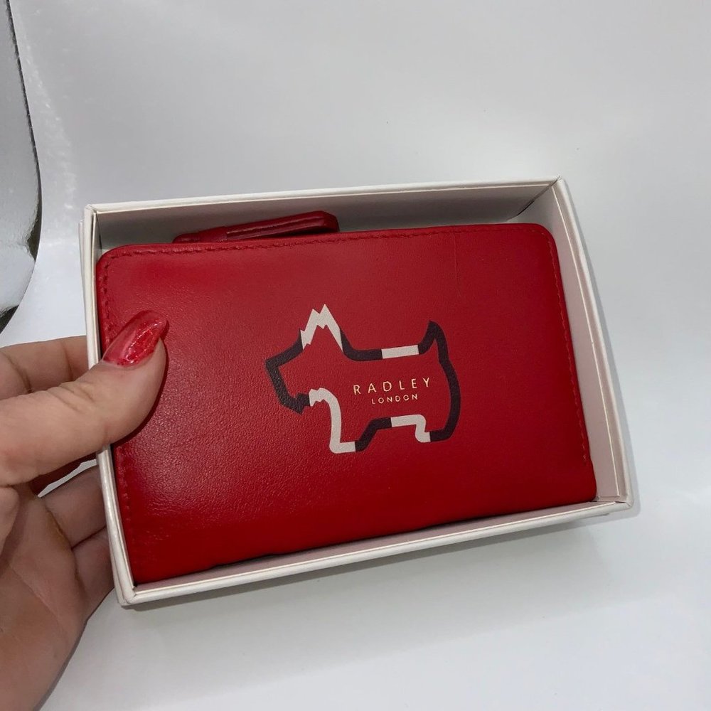 radley london handbag wallet in red